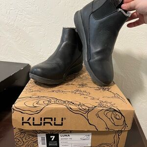 KURU Black Ankle Boots